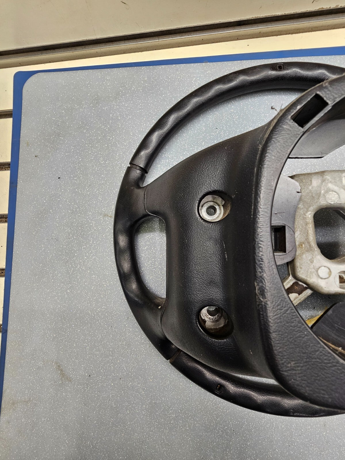 🔥1992-1996 FORD Bronco F-150 F-250 F-350 Leather Steering Wheel Black OEM