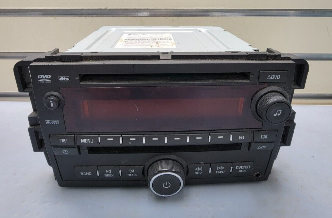 🔥09-12 Chevy Traverse Enclave Acadia Dash AM FM Radio Display DVD/CD AUX Player