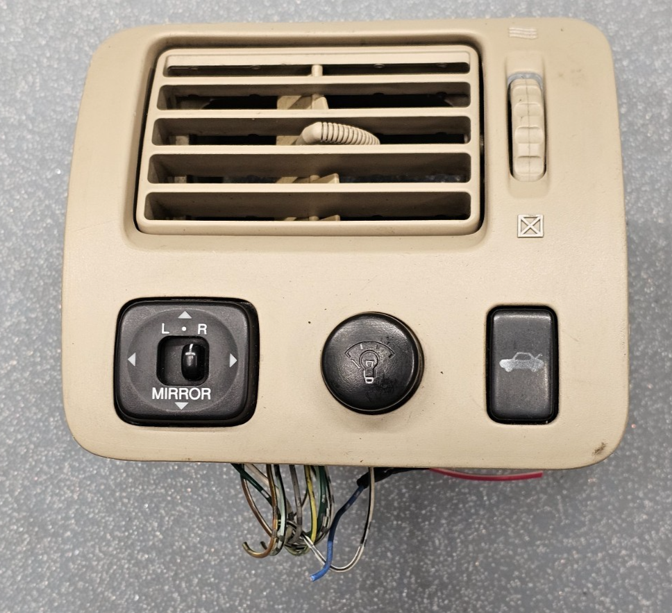 🔥00-04 AVALON DASH FRONT LEFT DRIVER AC AIR VENT HEATER CONDITIONING TAN OEM