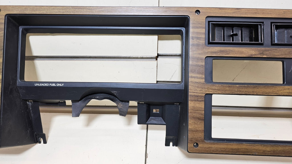 87-96 Dodge Dakota OEM INSTRUMENT CLUSTER DASH SPEEDOMETER TRIM BEZEL WOOD C29