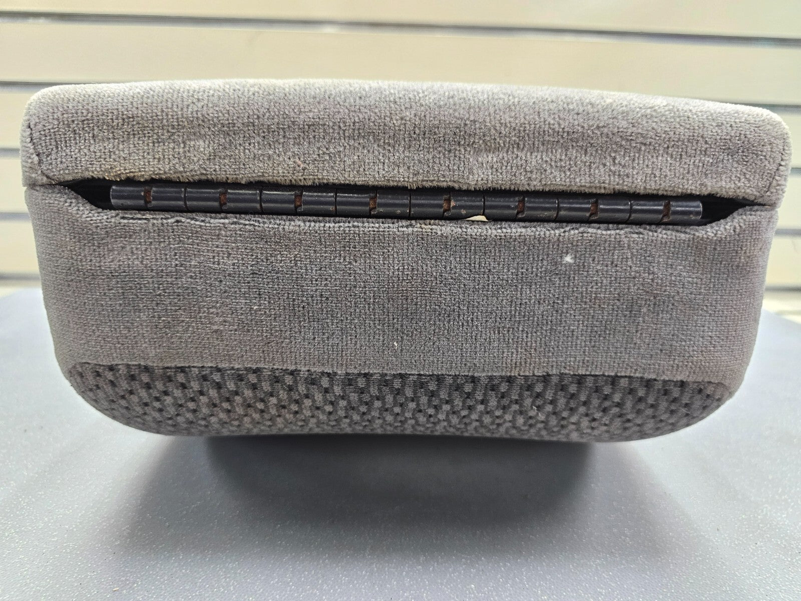 🔥97-03 Ford F150 Center Console JUMP SEAT Cloth/Leather Cup Holder LT GRAY JS6