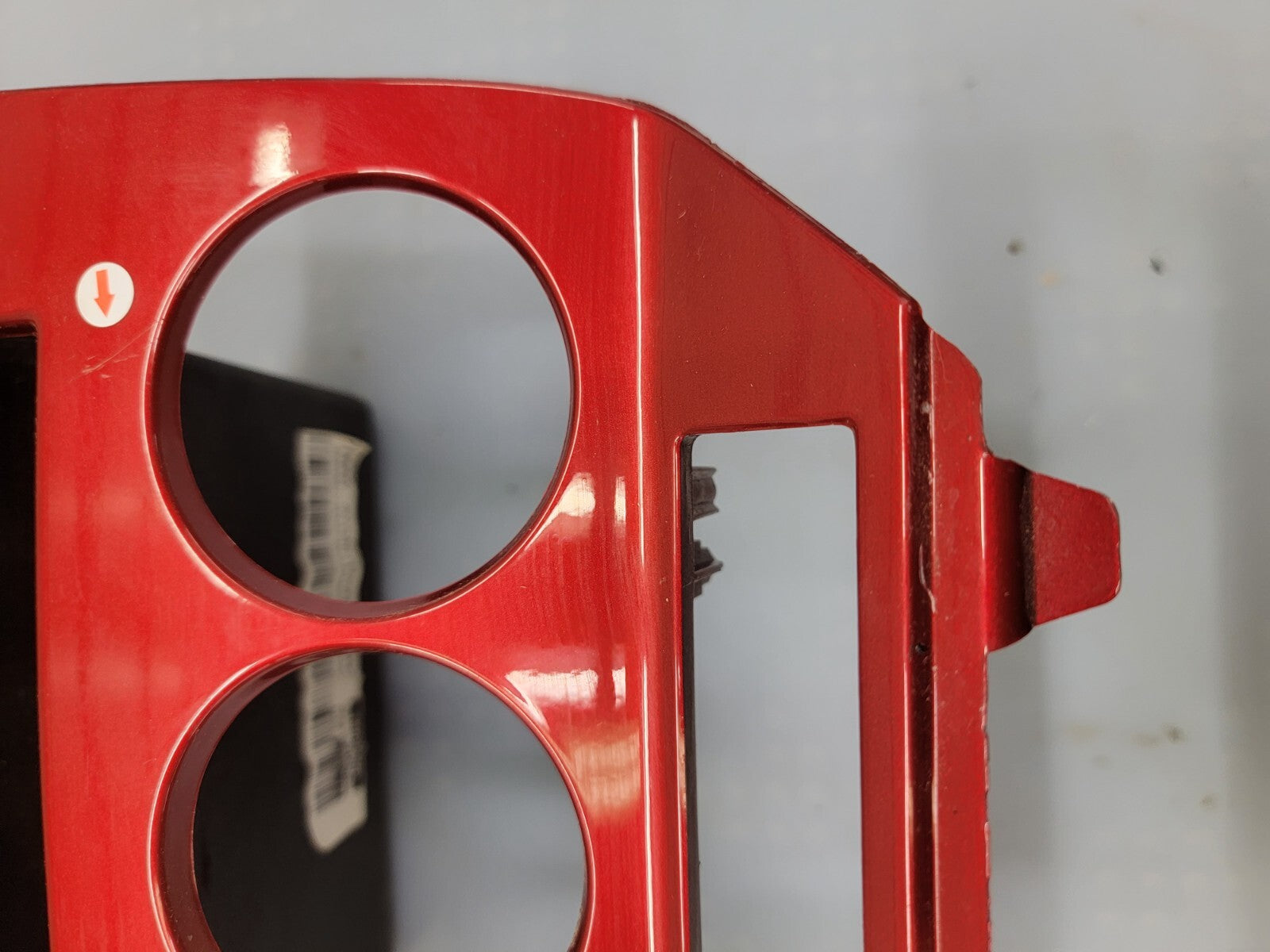 🔥07-09 Dodge CALIBER Dash Radio Center BEZEL Climate Dash Trim Vents Red B15