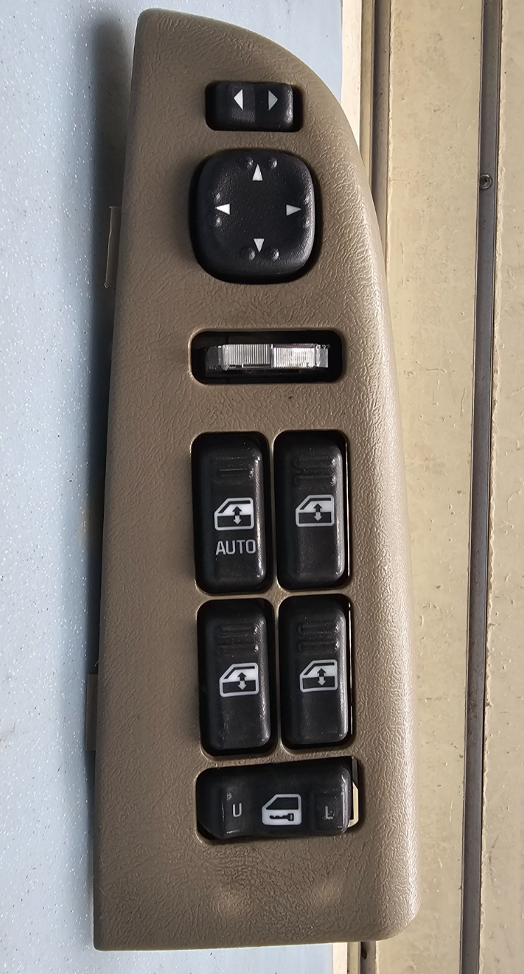 🔥99-02 Tahoe Suburban Yukon Left Driver Master Power Window Switch Assembly Tan