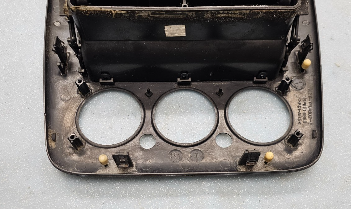 🔥02-05 FORD EXPLORER RADIO AUDIO CLIMATE TEMPERATURE CONTROL BEZEL SILVER