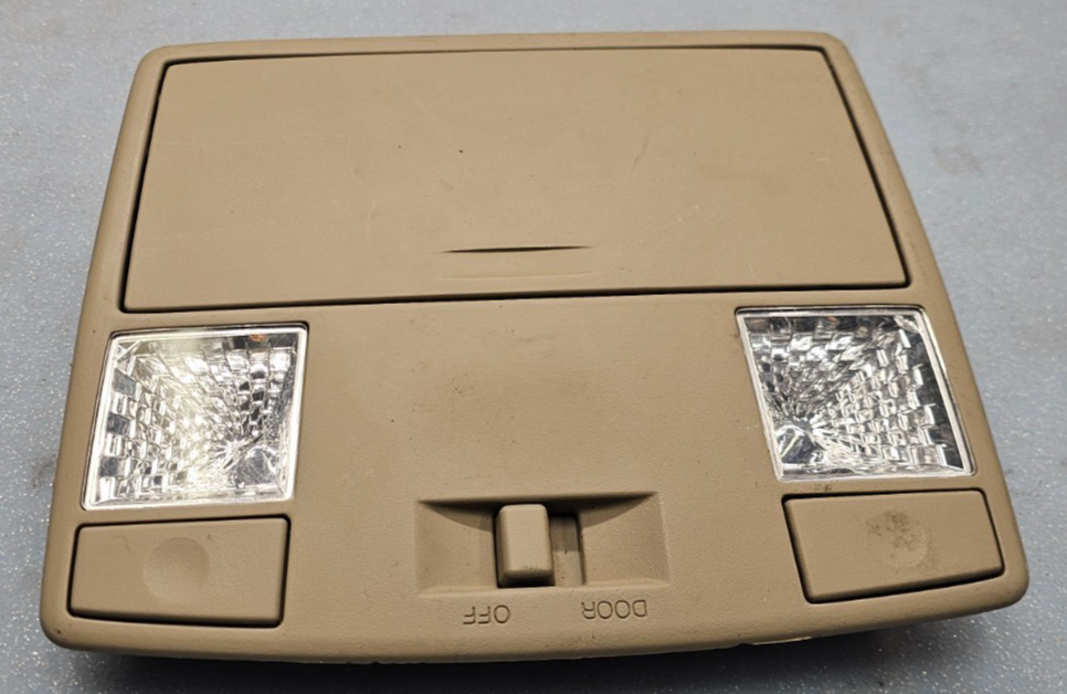 🔥03-08 MAZDA 6 RX8 OVERHEAD ROOF CONSOLE MAP DOME LIGHT STORAGE ASSEMBLY TAN