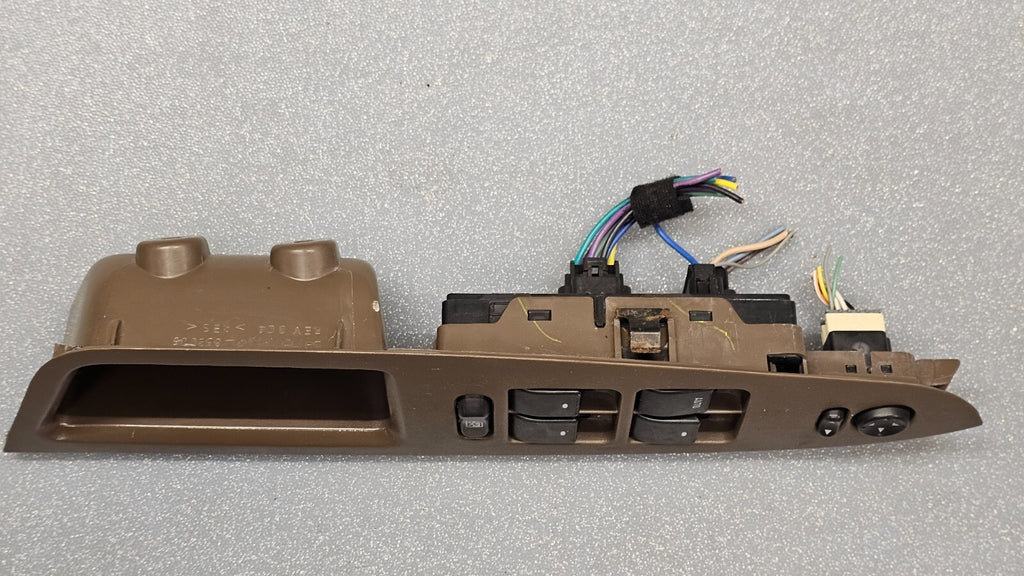 🔥06-08 IMPALA LEFT DRIVER MASTER POWER WINDOW SWITCH BEZEL ASSEMBLY DARK TAN