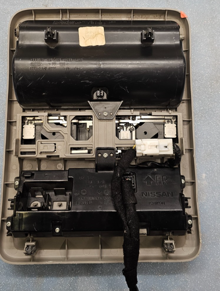🔥08-12 NISSAN PATHFINDER OVERHEAD CONSOLE W/REAR A/C SUNROOF HVAC CONTROL GRAY