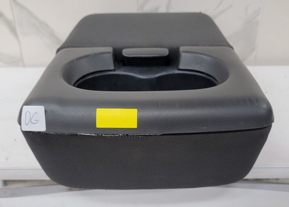 04-08 Ford F-150 Jump Seat Center Console Armrest Cup Holder Cloth Dark Gray JS1