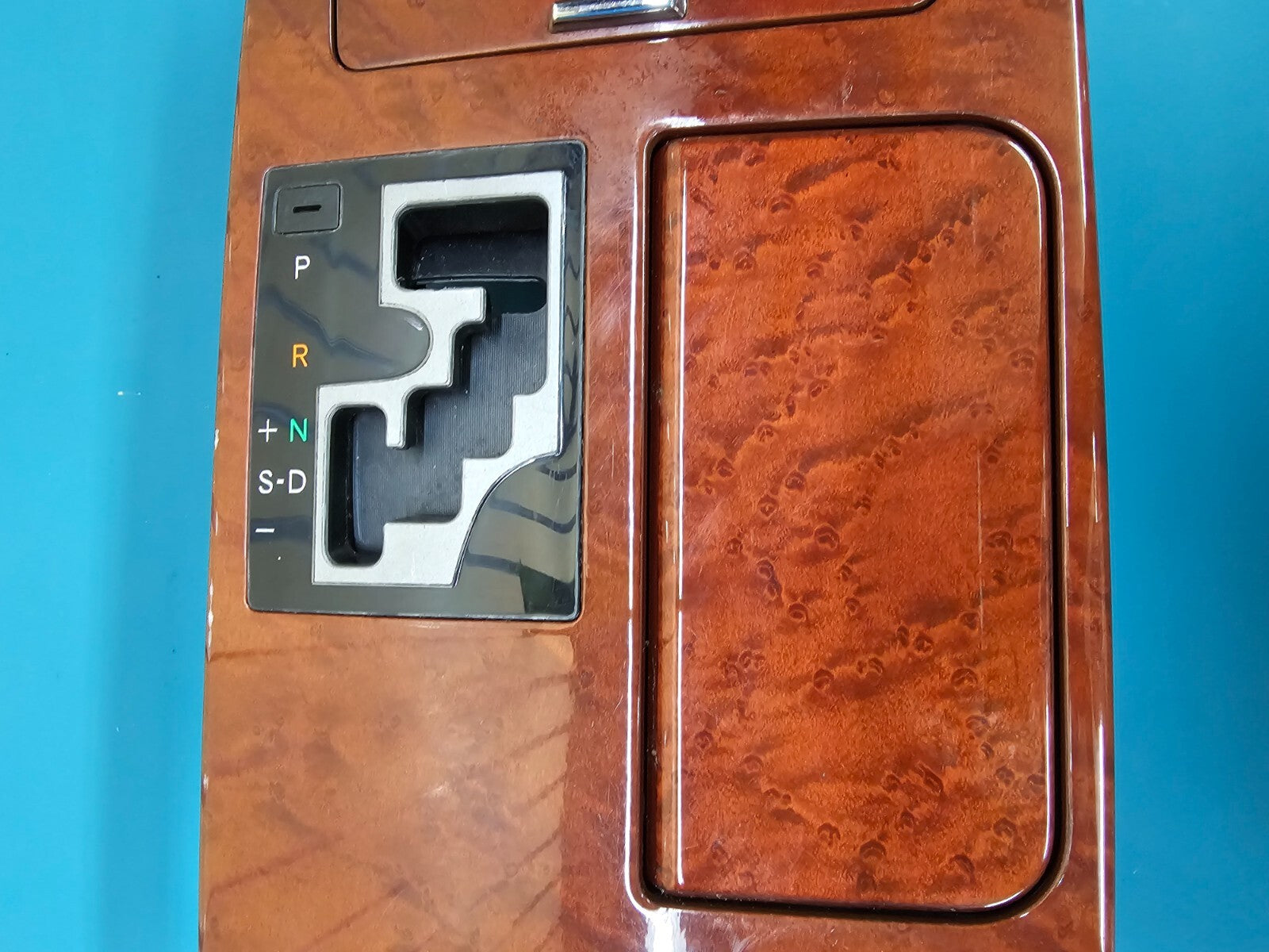 06-11 Lexus GS350 Center Console Shifter Bezel Cup Holder Panel Ashtray OEM WOOD