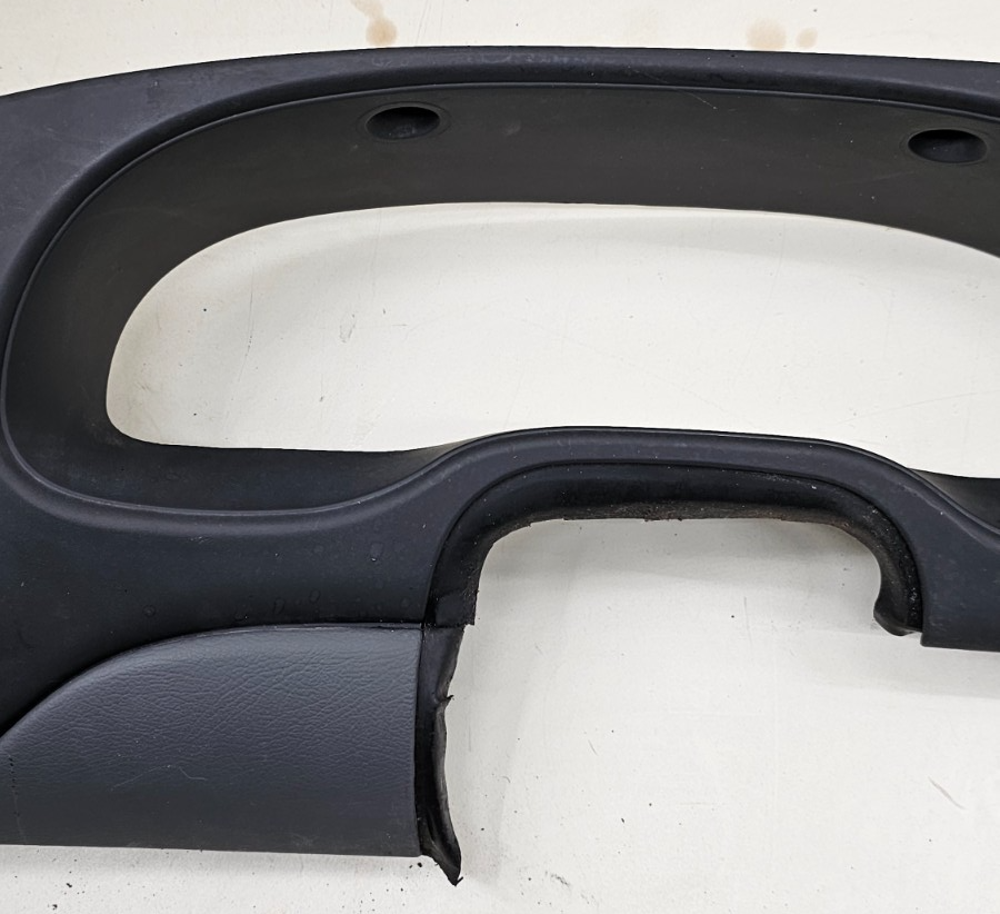 🔥97-03 Ford E-150 Econoline Dash Instrument Cluster Bezel Climate Radio Black
