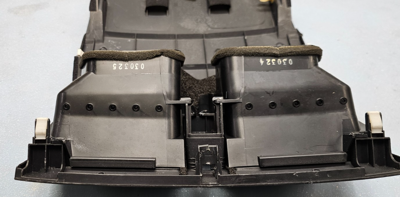 🔥03-07 Honda Accord Center Dash Bezel A/C Air Vents Panel Trim OEM BLACK VT32