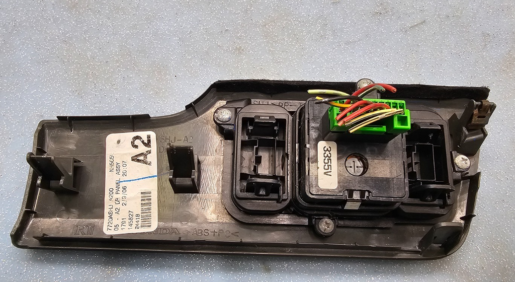 🔥05-10 Honda Odyssey Door Sun Roof Control Switch Sliding Slide Power Side Gray