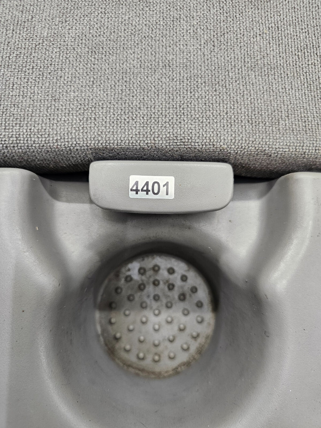 🔥97-03 Ford F150 Center Console JUMP SEAT Cloth/Leather Cup Holder LT GRAY JS6