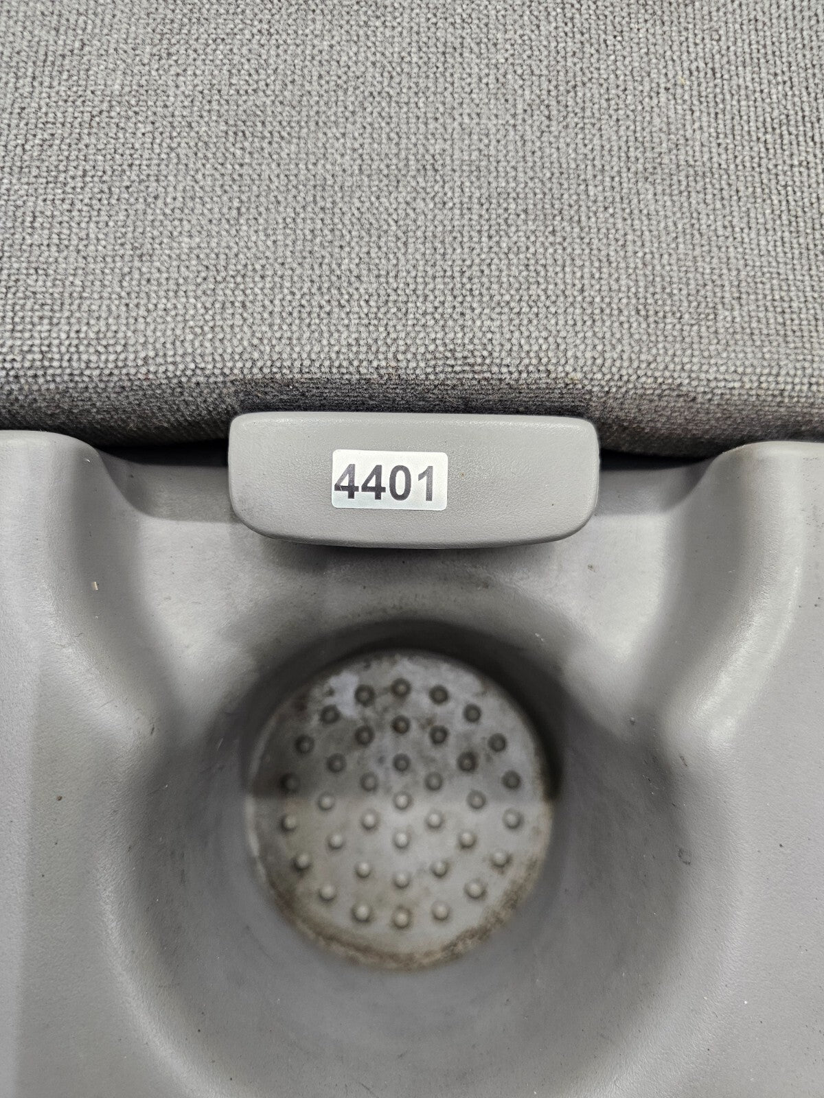 🔥97-03 Ford F150 Center Console JUMP SEAT Cloth/Leather Cup Holder LT GRAY JS6