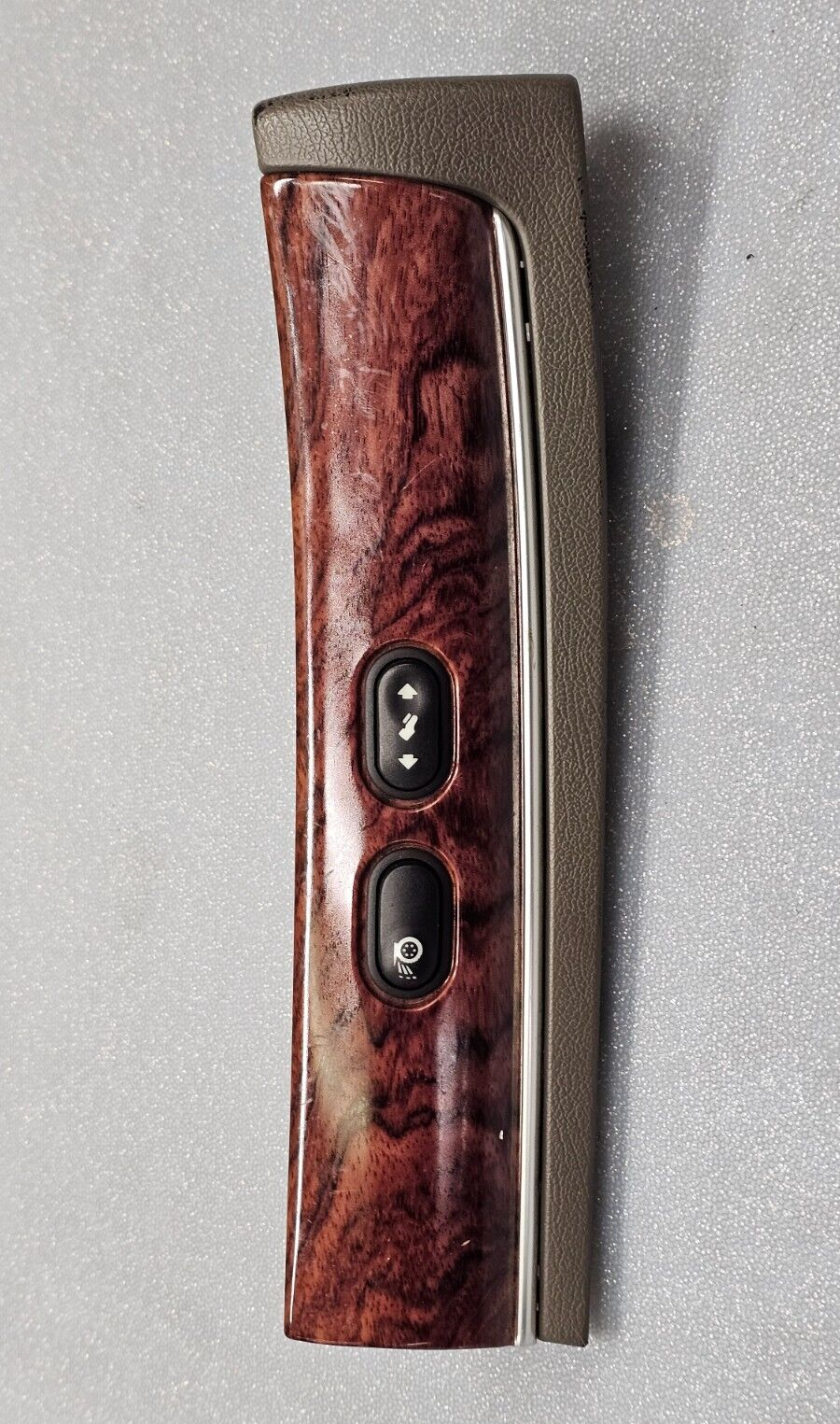 03-11 Grand Marquis Left Driver Dash Trim Foot Pedal Adjust Traction Switch Wood