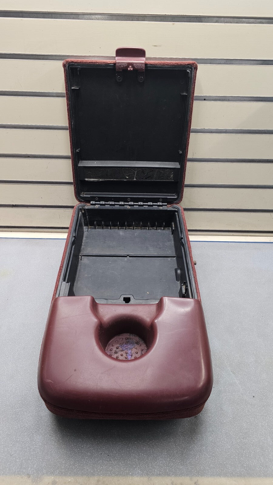 🔥97-03 F150 Center Console JUMP SEAT Cloth/Leather Cup Holder LT Red JS6