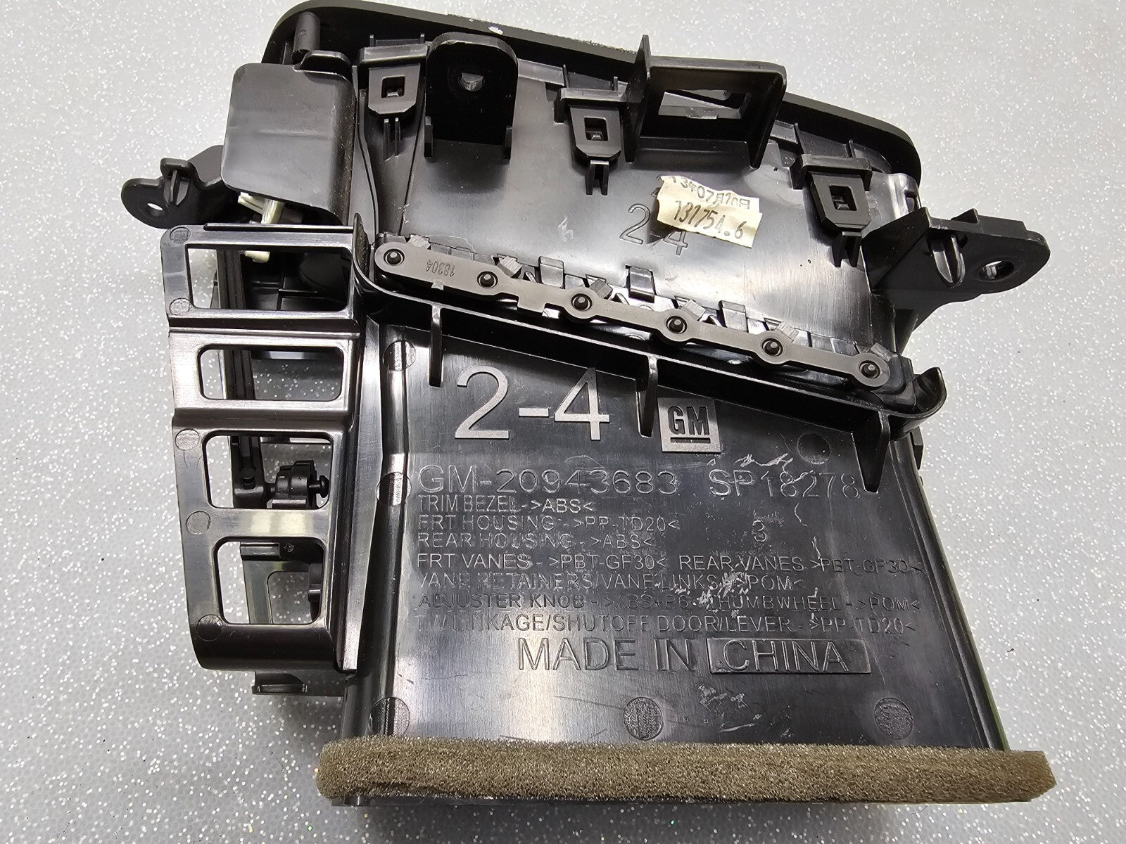 🔥14-19 Chevy GM Silverado Sierra Dash AC A/C Air Vent Heater Outlet Panel Black