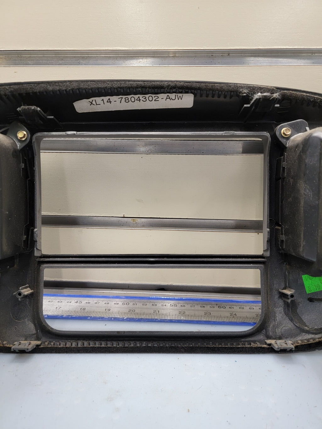 🔥97-03 Ford F150 Center Dash Radio Climate Trim BEZEL Panel AIRBG Line GRAY