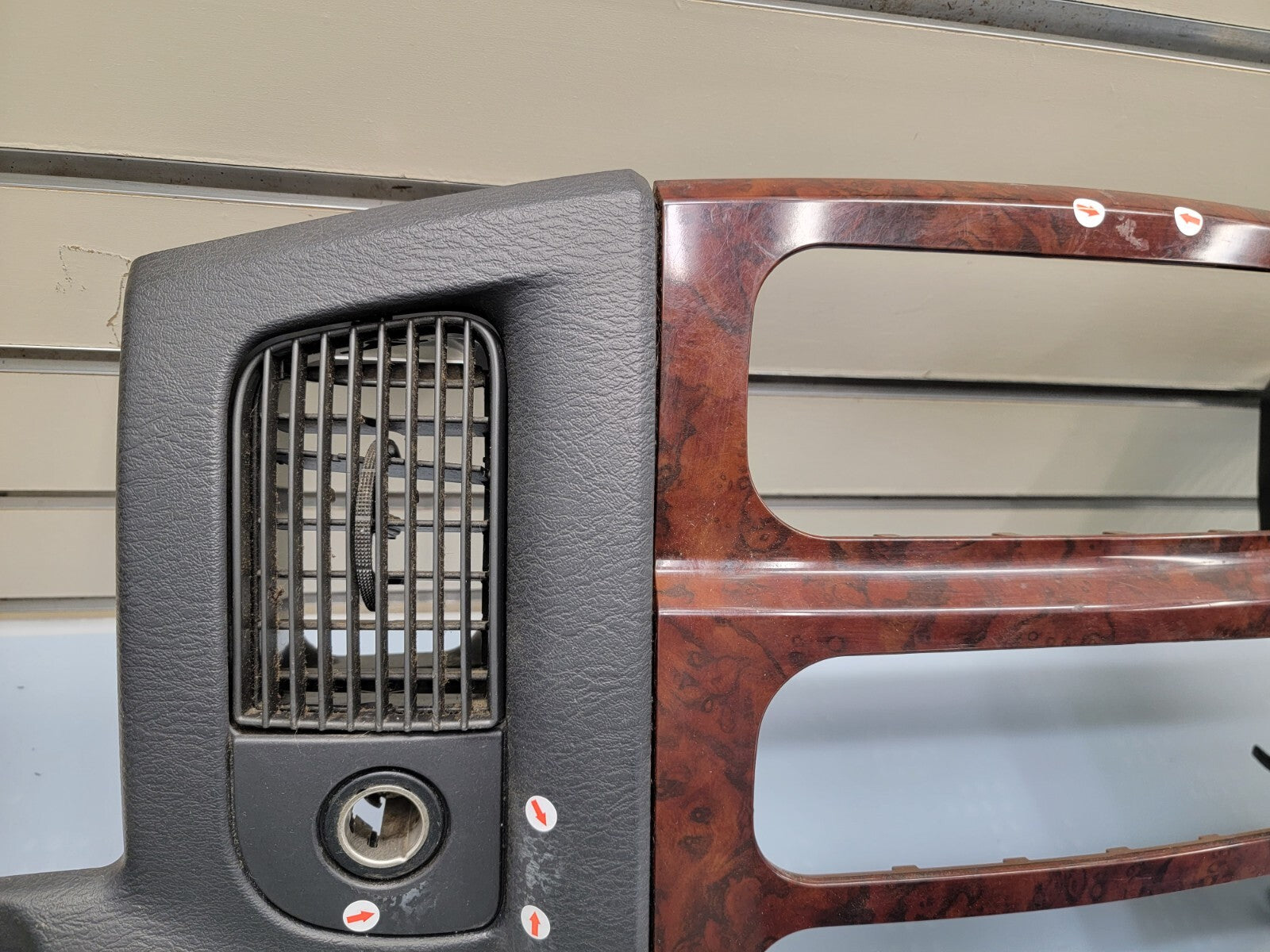 🔥2002-2005 Dodge Ram Climate Radio Control A/C Heat Dash Vents WOODGRAIN Bezel