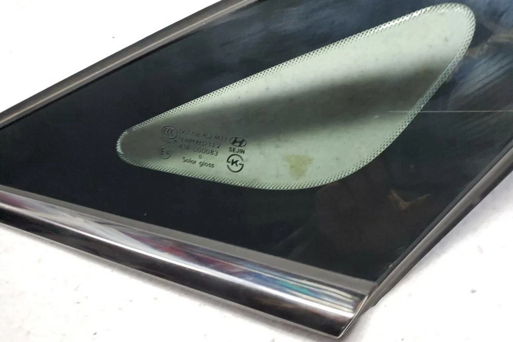 🔥11-14 Hyundai Sonata Right Passenger Quarter Glass w/ Chrome Strip OEM