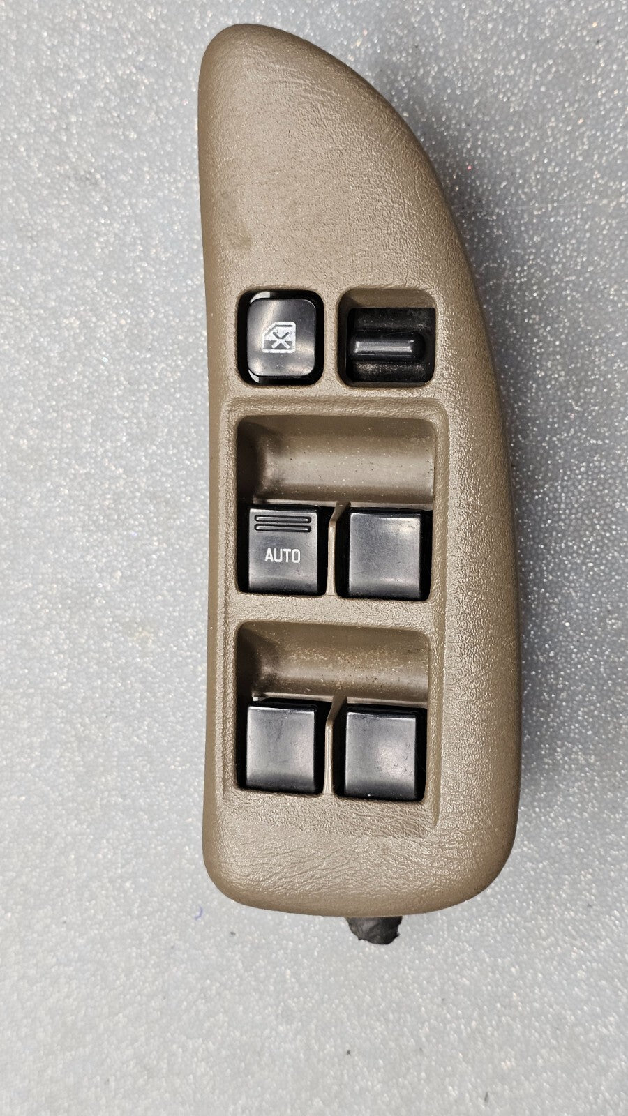 🔥98-01 NISSAN ALTIMA LEFT DRIVER MASTER POWER DOOR WINDOW LOCK SWITCH BEZEL TAN