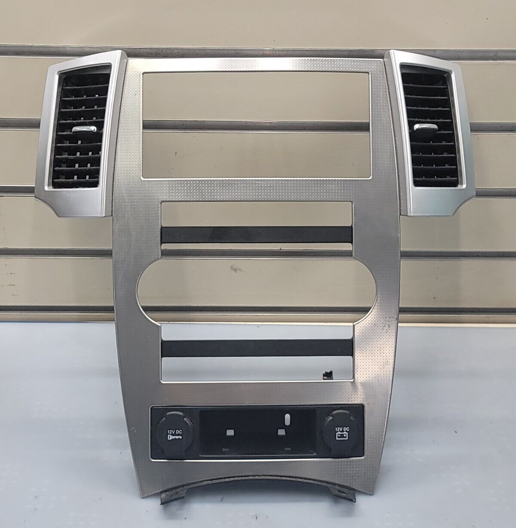 🔥08-10 Jeep Grand Cherokee Radio Bezel  Dash Trim Temperature Control silver