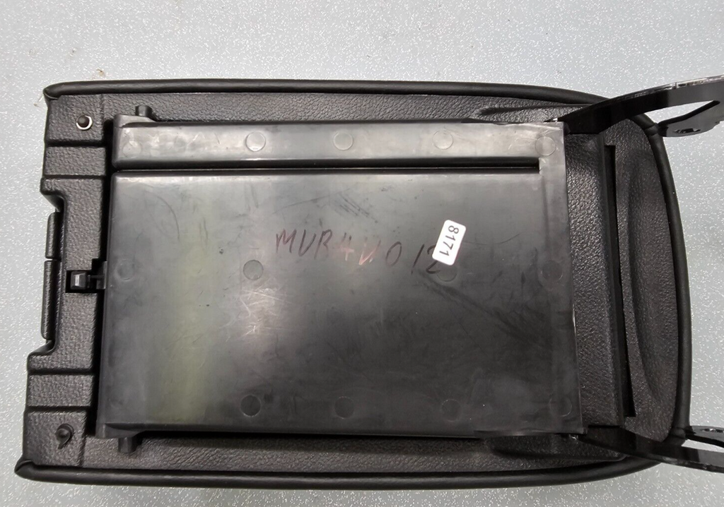 🔥09-14 MURANO CENTER CONSOLE ARM REST LID PAD COVER BLACK LEATHER GRAPHITE OEM