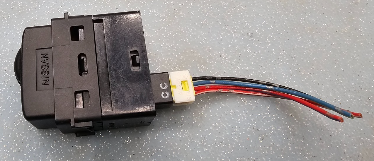 03-06 Nissan Murano Dash Dimmer Headlight Lamp Retractable Control Switch Black