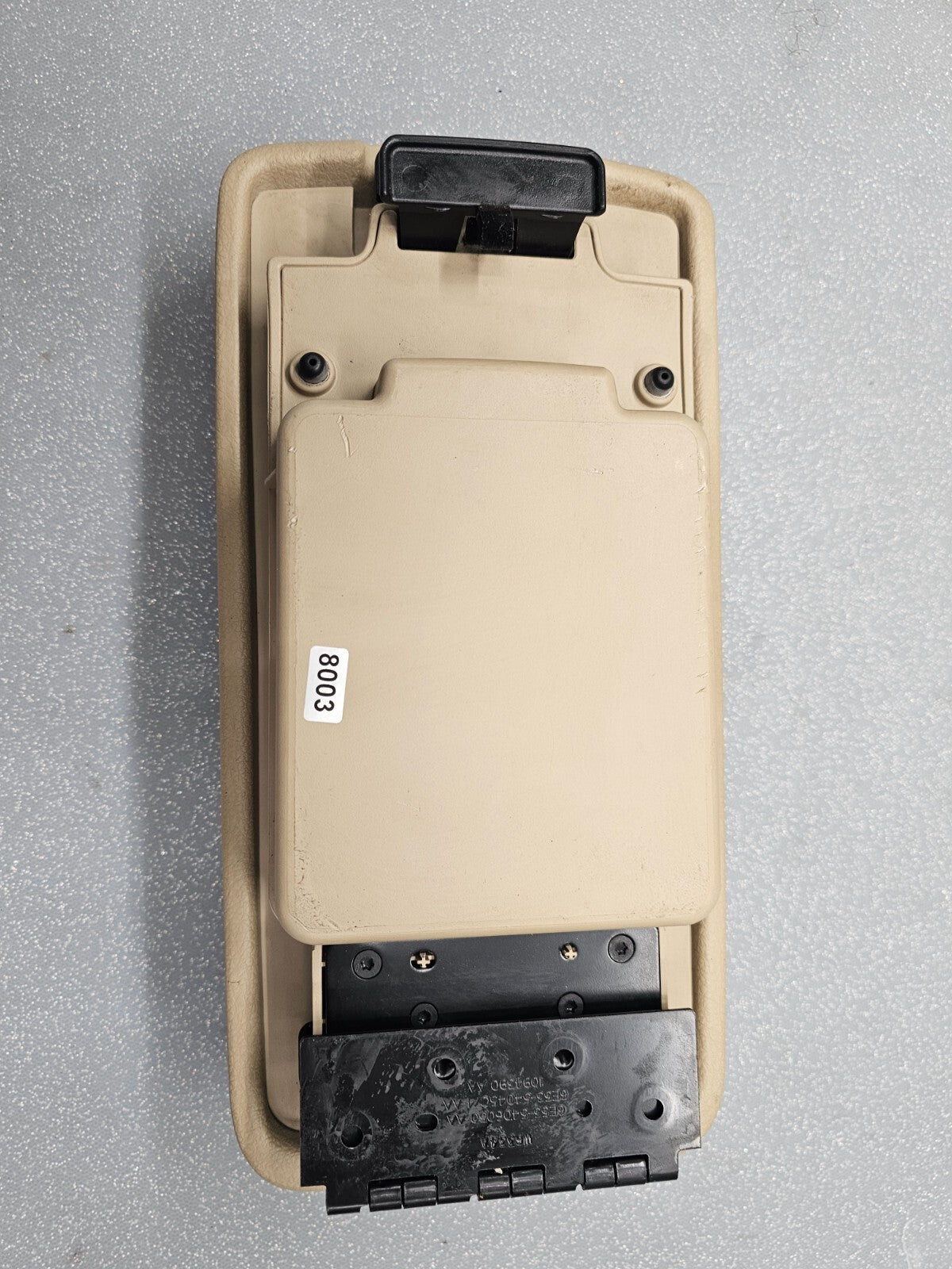 10-12 Fusion Milan Front Center Console Lid Armrest Cover Top Pad Assembly Tan