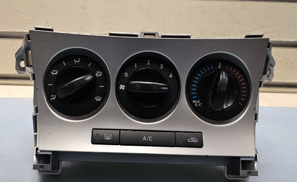 🔥10-11 Mazda 3 Dash Climate Control Panel Temperature A/C AC HVAC Heater Silver