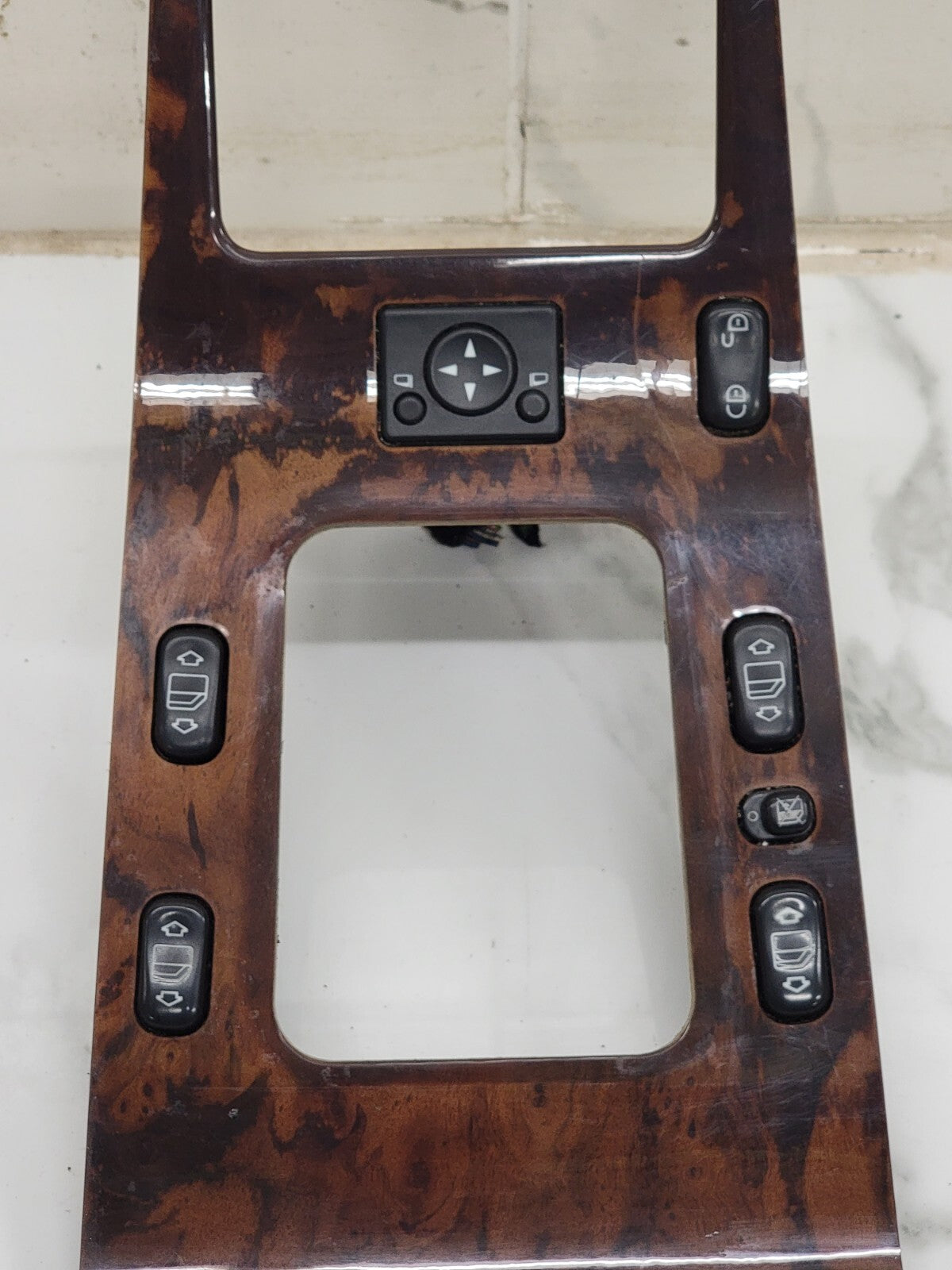 02-05 MERCEDES ML SERIES W163 ML500 MASTER POWER WINDOW SWITCH BEZEL Wood WS15