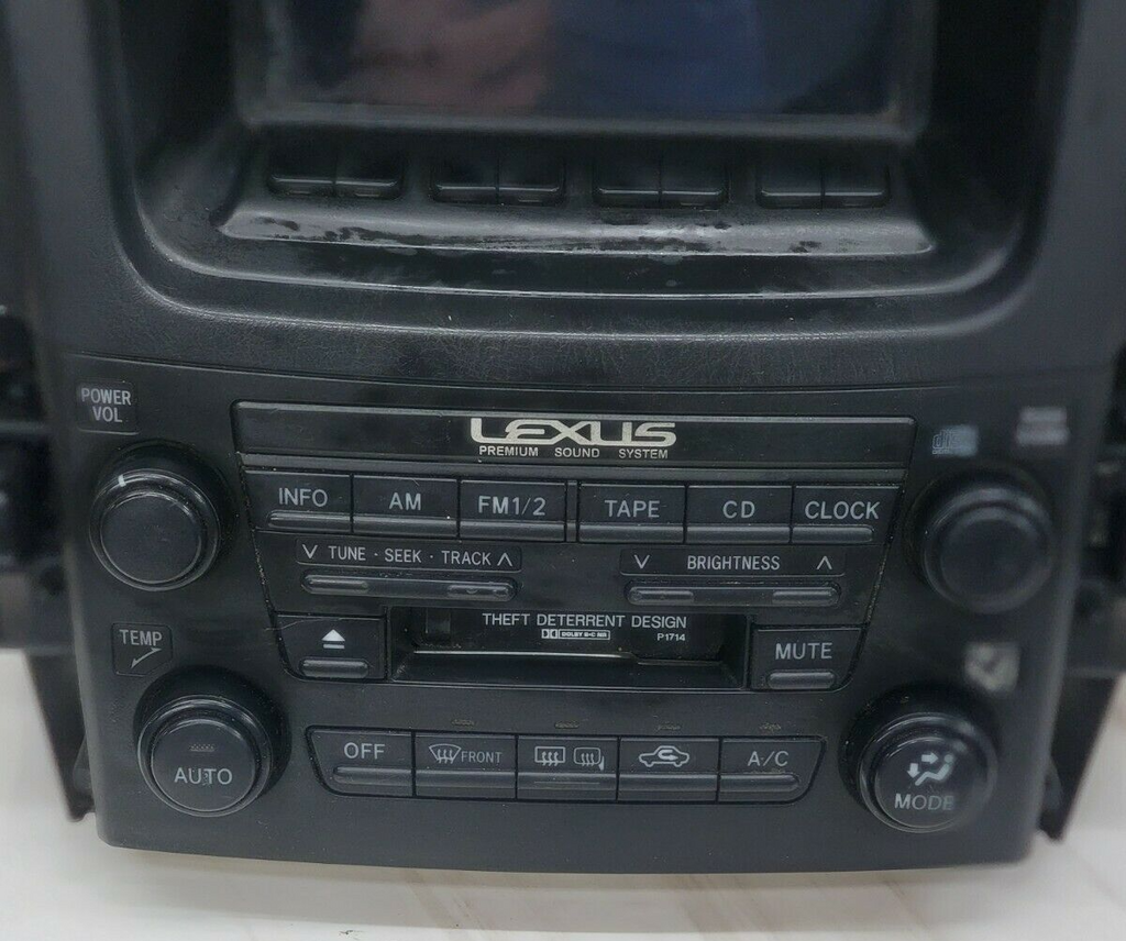 🔥1999 - 2003 Lexus RX300 Info GPS Display Screen OEM RADIO BEZEL RX Black