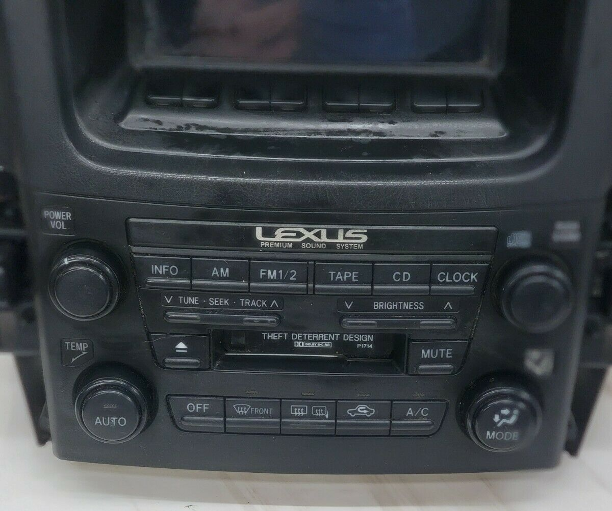 🔥1999 - 2003 Lexus RX300 Info GPS Display Screen OEM RADIO BEZEL RX Black