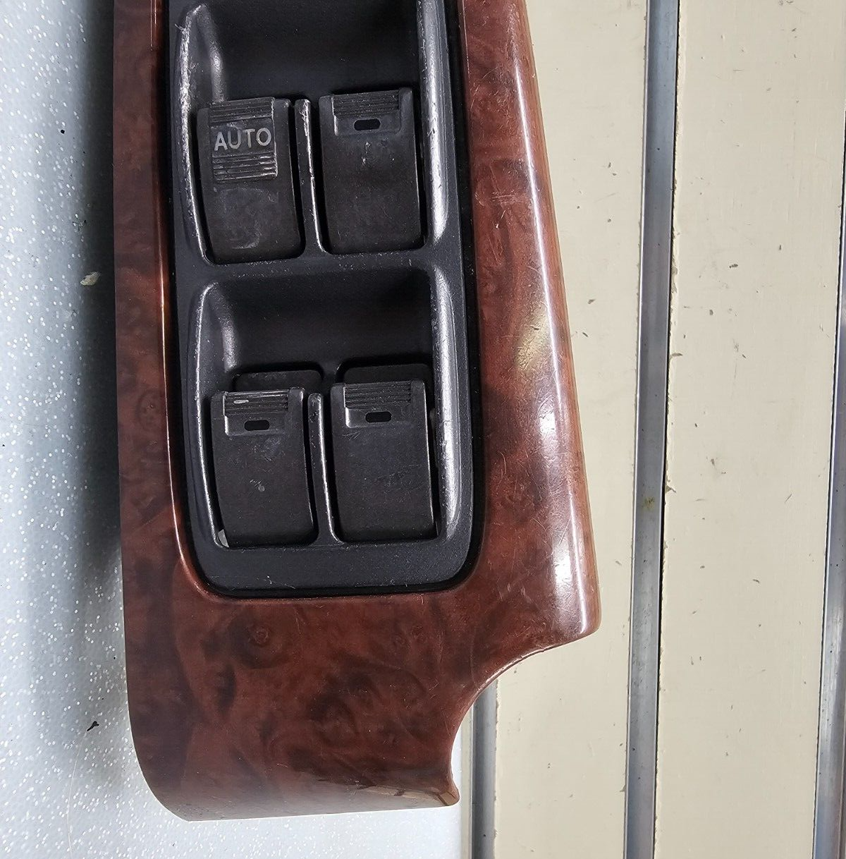 01-06 Acura MDX Left Driver Master Power Window Control Switch Assembly Wood OEM
