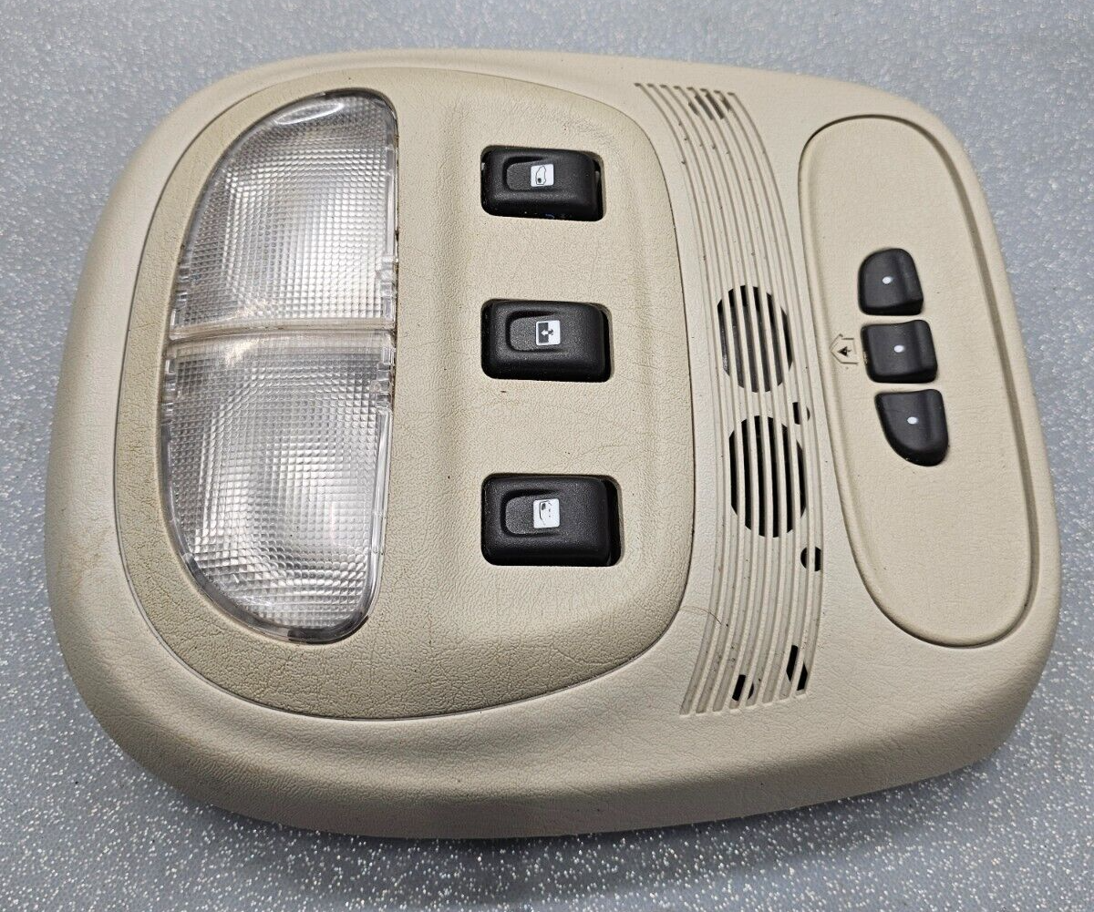 🔥02-09 TRAILBLAZER ENVOY OVERHEAD CONSOLE DOME LIGHT MAP STORAGE ASSEMBLY TAN