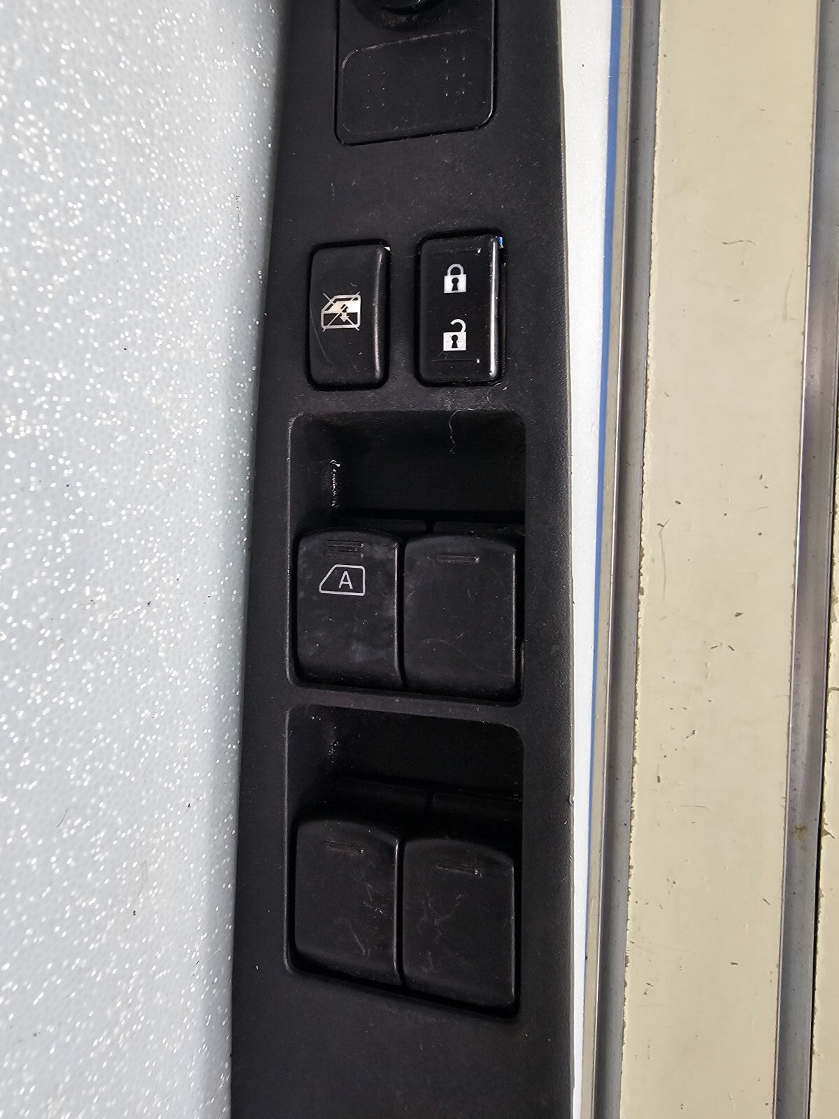 07-10 Nissan Sentra Front Left Driver Master Power Window Switch Assembly Black