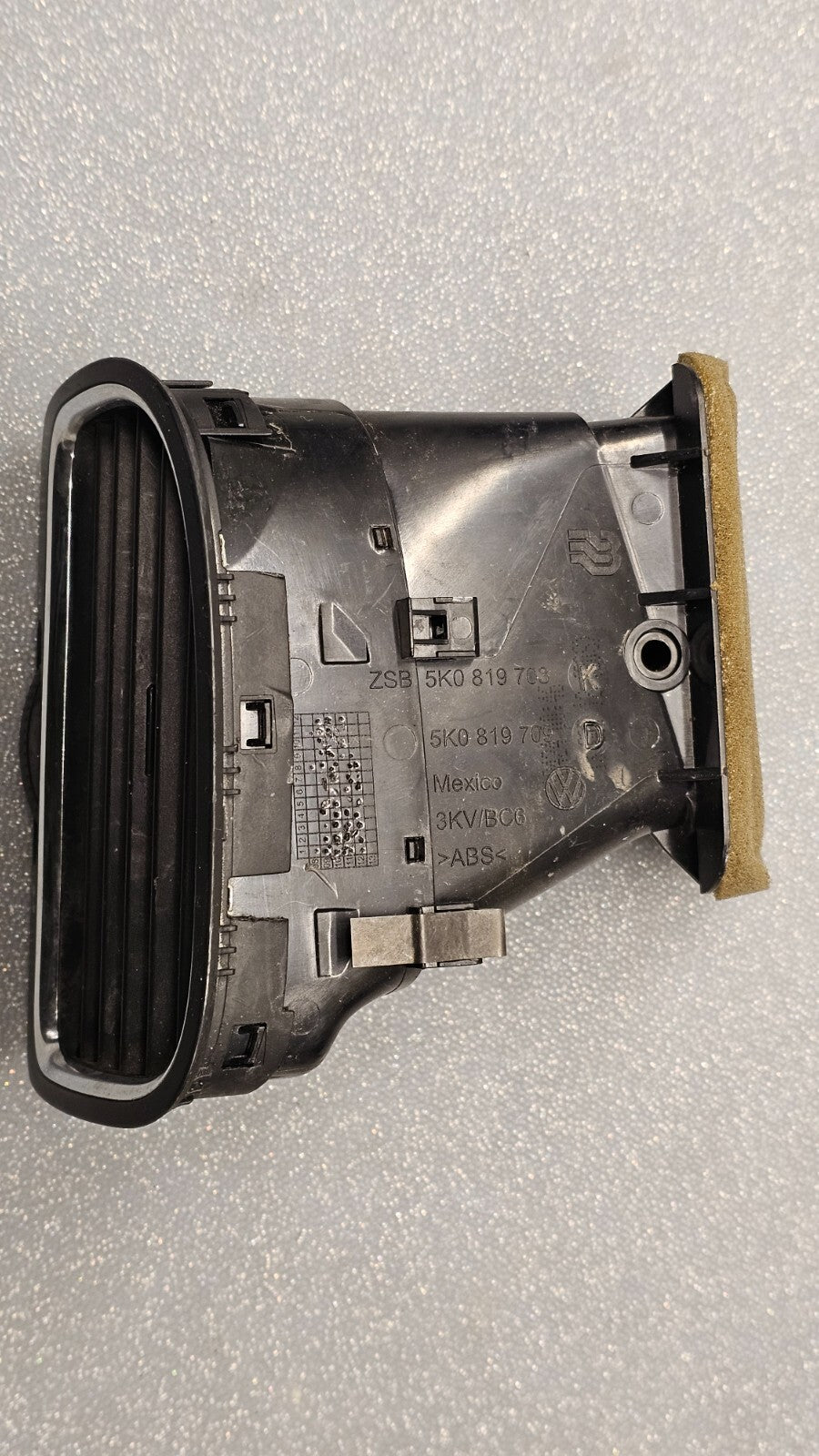 🔥10-14 Volkswagen Golf Dash Left Driver Air Vent A/C AC Heater Panel Black OEM