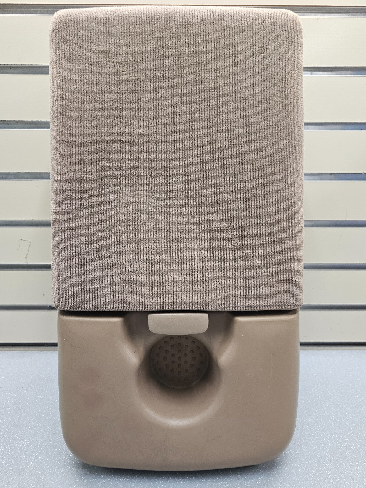 97-03 Ford F150 Center Console JUMPSEAT Armrest Cloth/Leather Cup holder TAN JS6