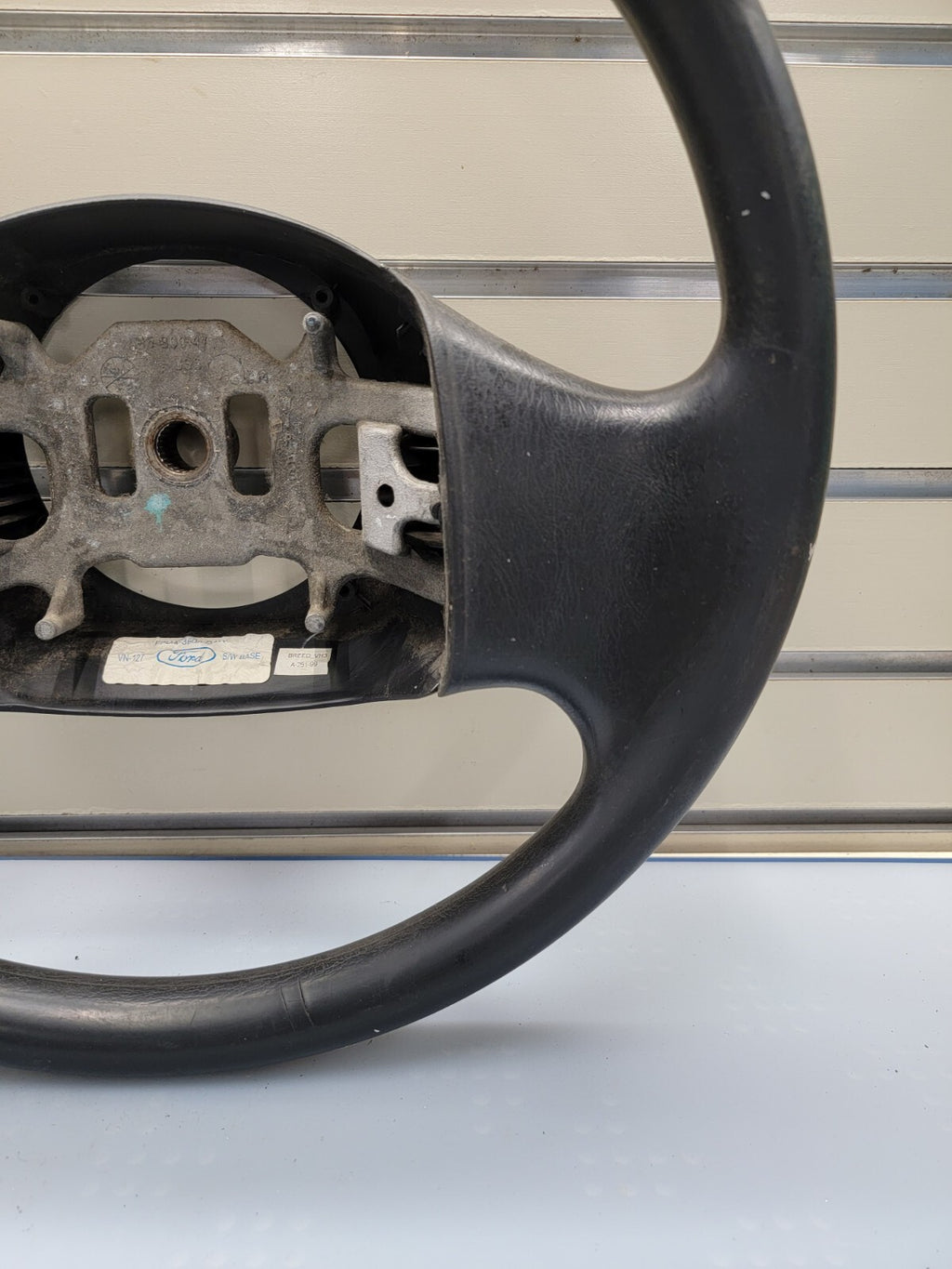 🔥1997-2003 Ford F-150 Leather Steering Wheel Cruise Dash Black