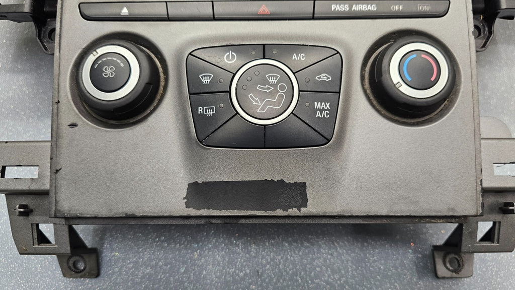 🔥13-16 FORD TAURUS RADIO/HEATER AC CLIMATE CONTROL SWITCH PANEL BEZEL SILVER