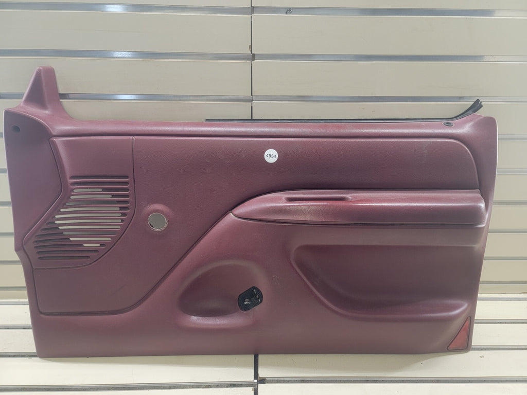 92-96 Ford F150 F250 BRONCO Door Panel Front right passenger 1/2 manual red D18