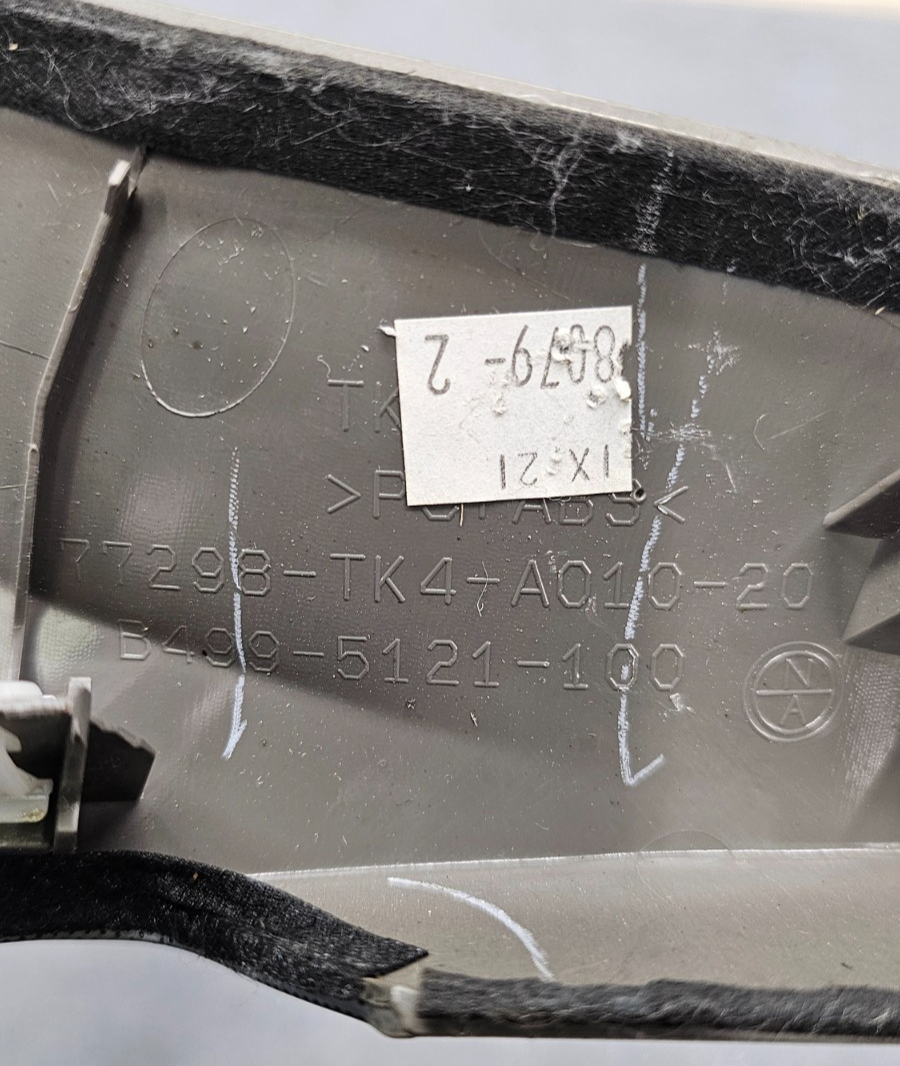 🔥09-14 Acura TL Center Console Left Driver Trim Molding Cover Panel Silver