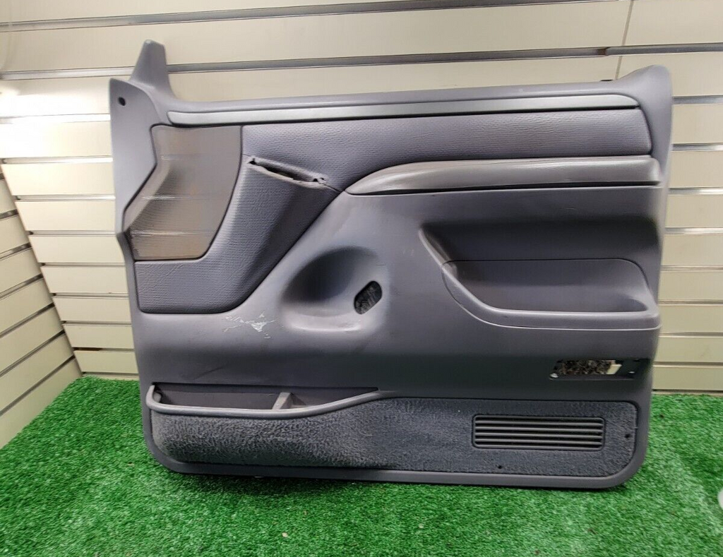 🔥92-96 Ford F150 BRONCO Interior DOOR PANEL Front RIGHT Passenger w/Auto Gray