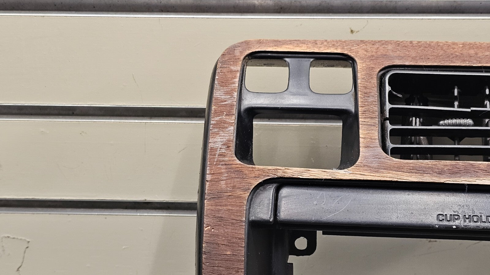 🔥96-99 Toyota 4Runner Center Dash Radio Stereo Display Climate Bezel Wood B56