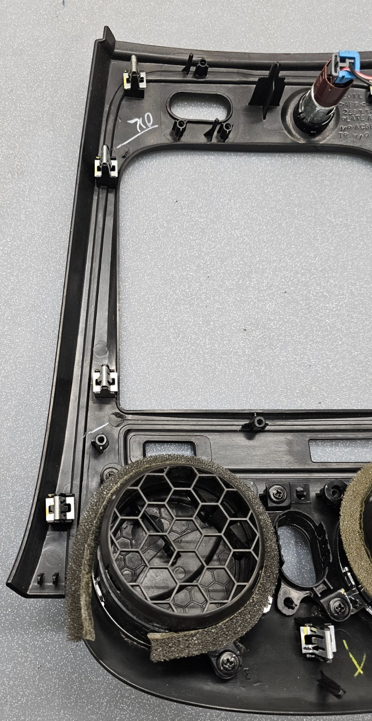 🔥06-11 HHR Center Dash AM FM Radio Display Stereo Audio Trim Gray B37 Black