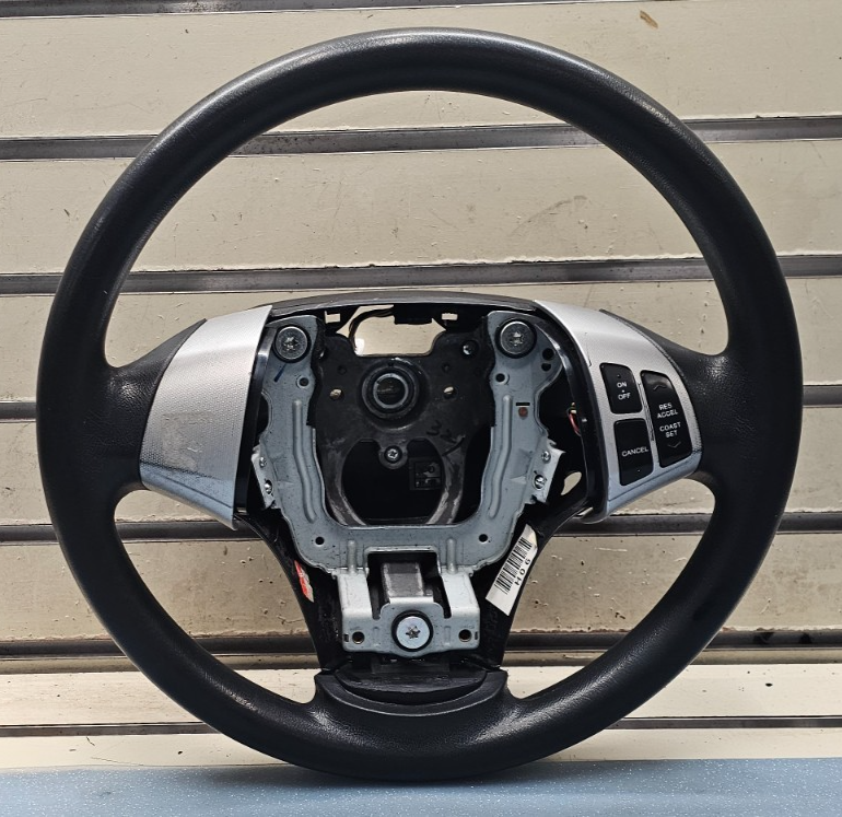 🔥07-09 Elantra Left Driver Steering Column Wheel Cruise Control Leather Black