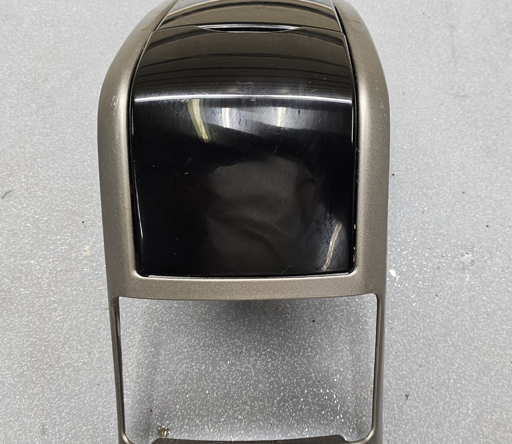 🔥04-09 TOYOTA PRIUS CENTER CONSOLE CUP DRINK HOLDER BEZEL STORAGE SILVER/BLACK