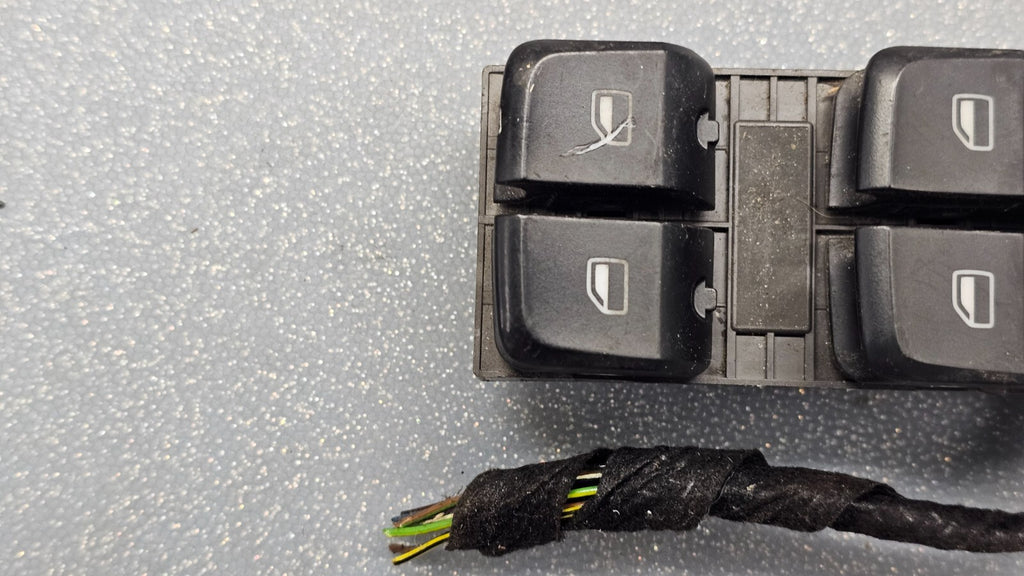 🔥08-14 AUDI A4 S4 Q5 LEFT DRIVER MASTER POWER WIONDOW DOOR CONTROL SWITCH BLACK