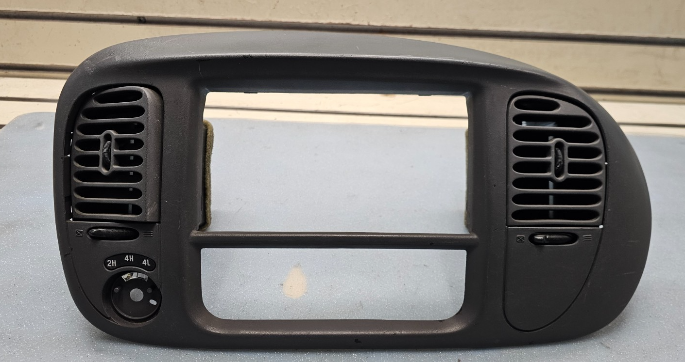 🔥97-03 Ford F-150 Dash Radio Stereo Climate BEZEL Trim Panel Line DK TAN B1