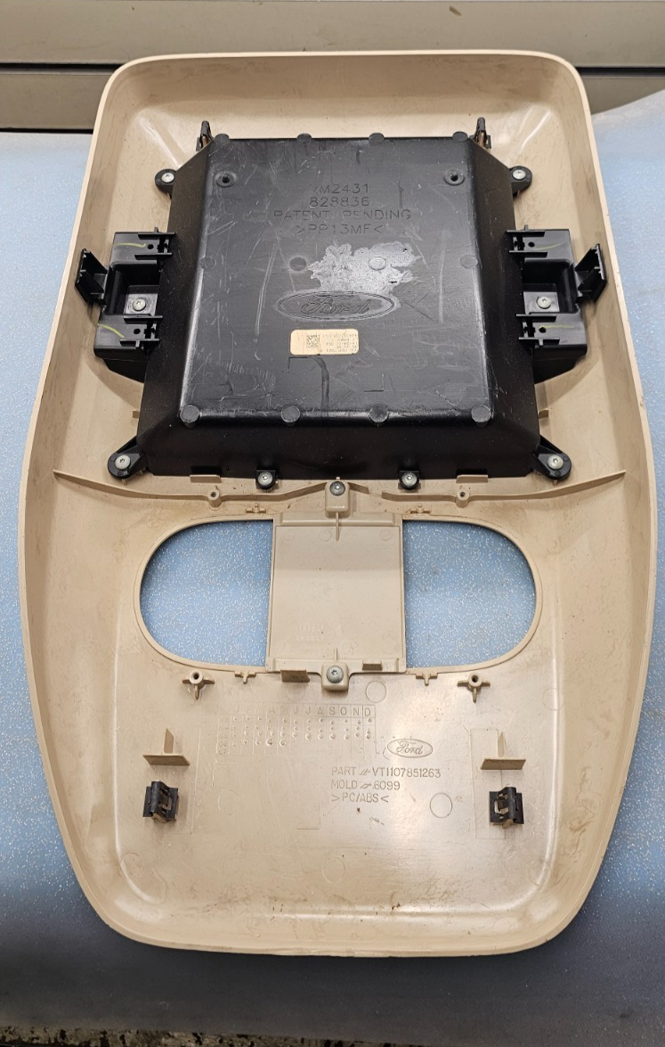 🔥04-08 Ford F-150 F150 Overhead Console DOME Light Lamp Roof Storage TAN OEM